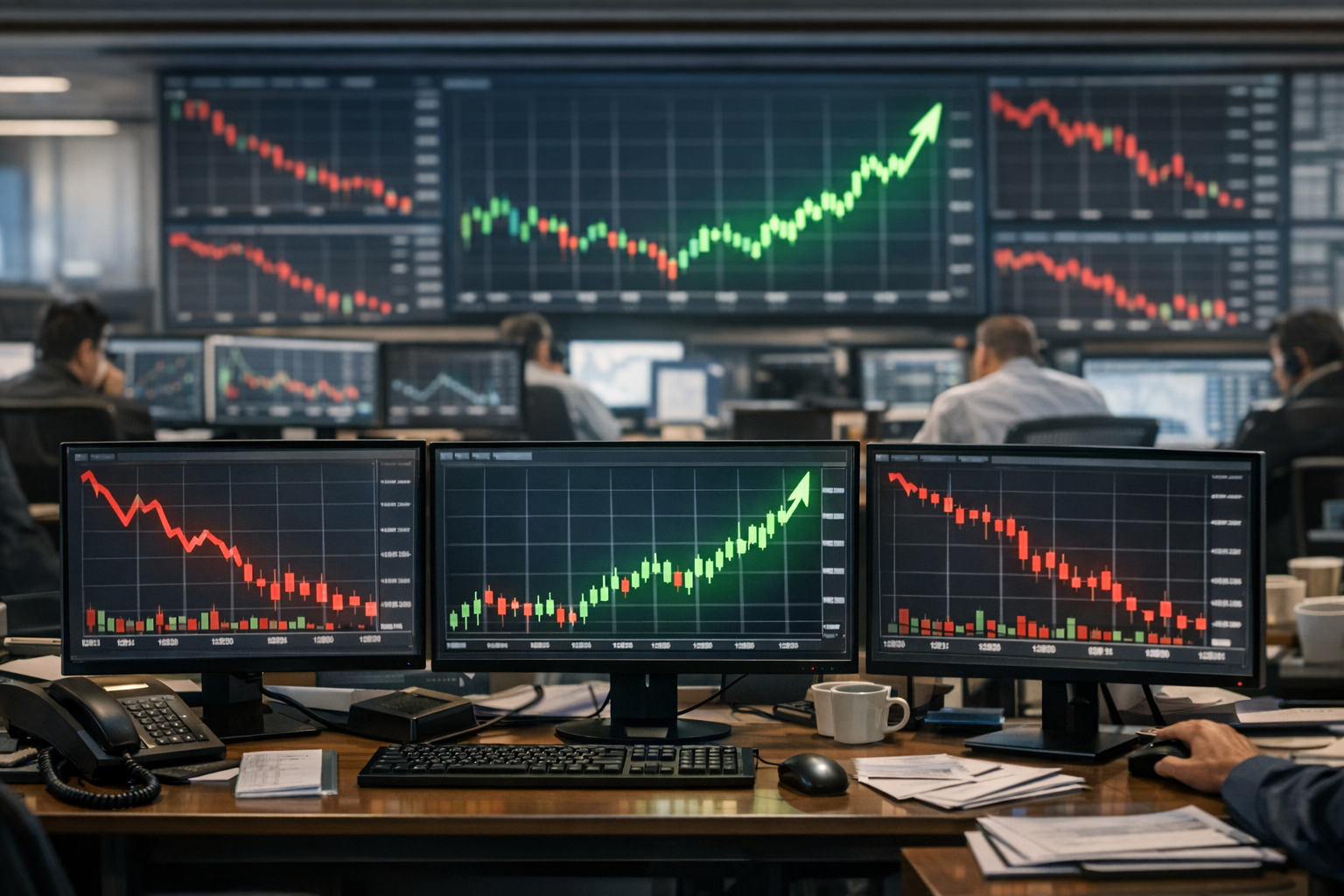 Painel da bolsa brasileira com acoes da B3, Ibovespa e variacao dos principais papeis do mercado