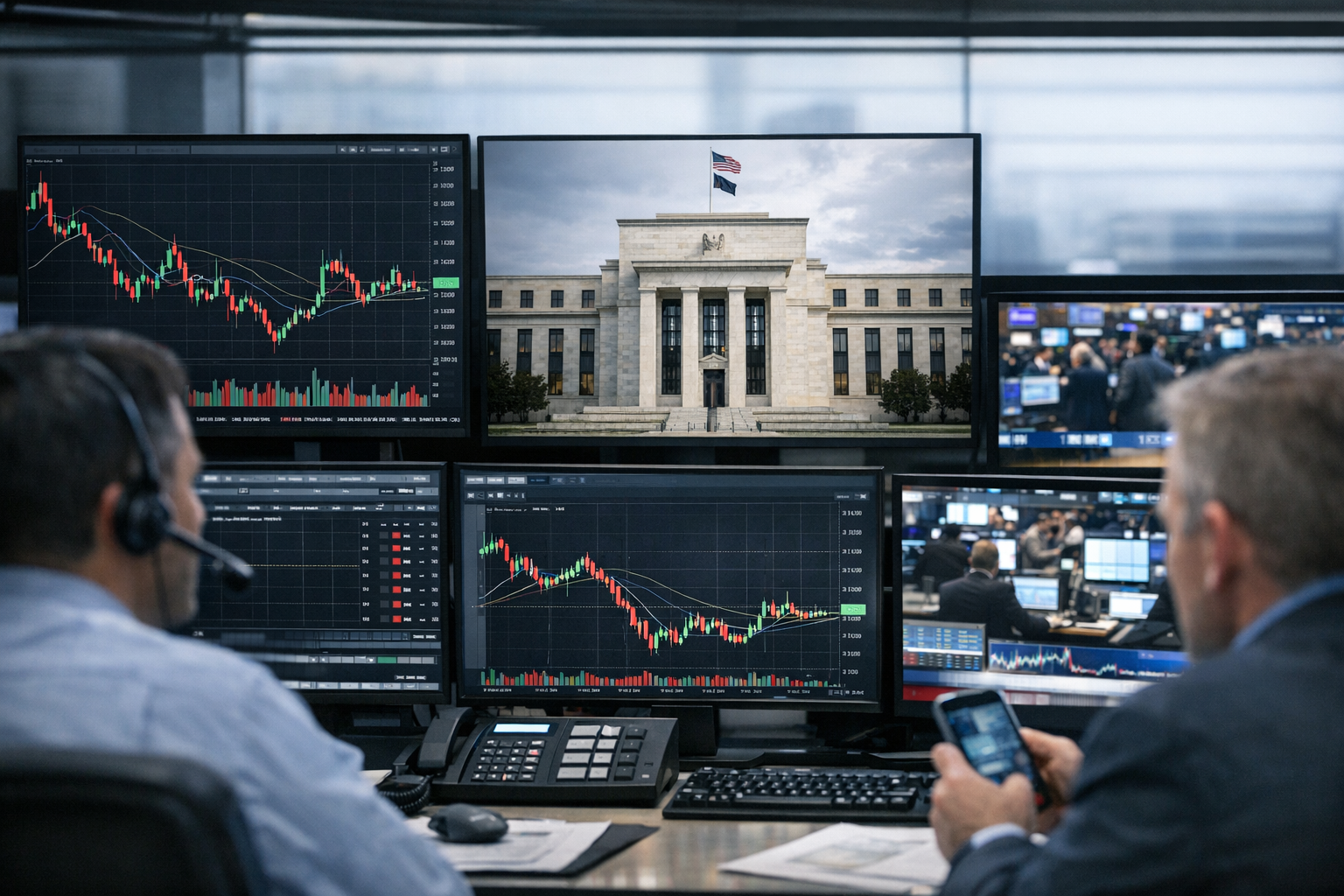 Mercado cambial em sessão intraday reagindo a eventos macroeconômicos e sinais de política monetária